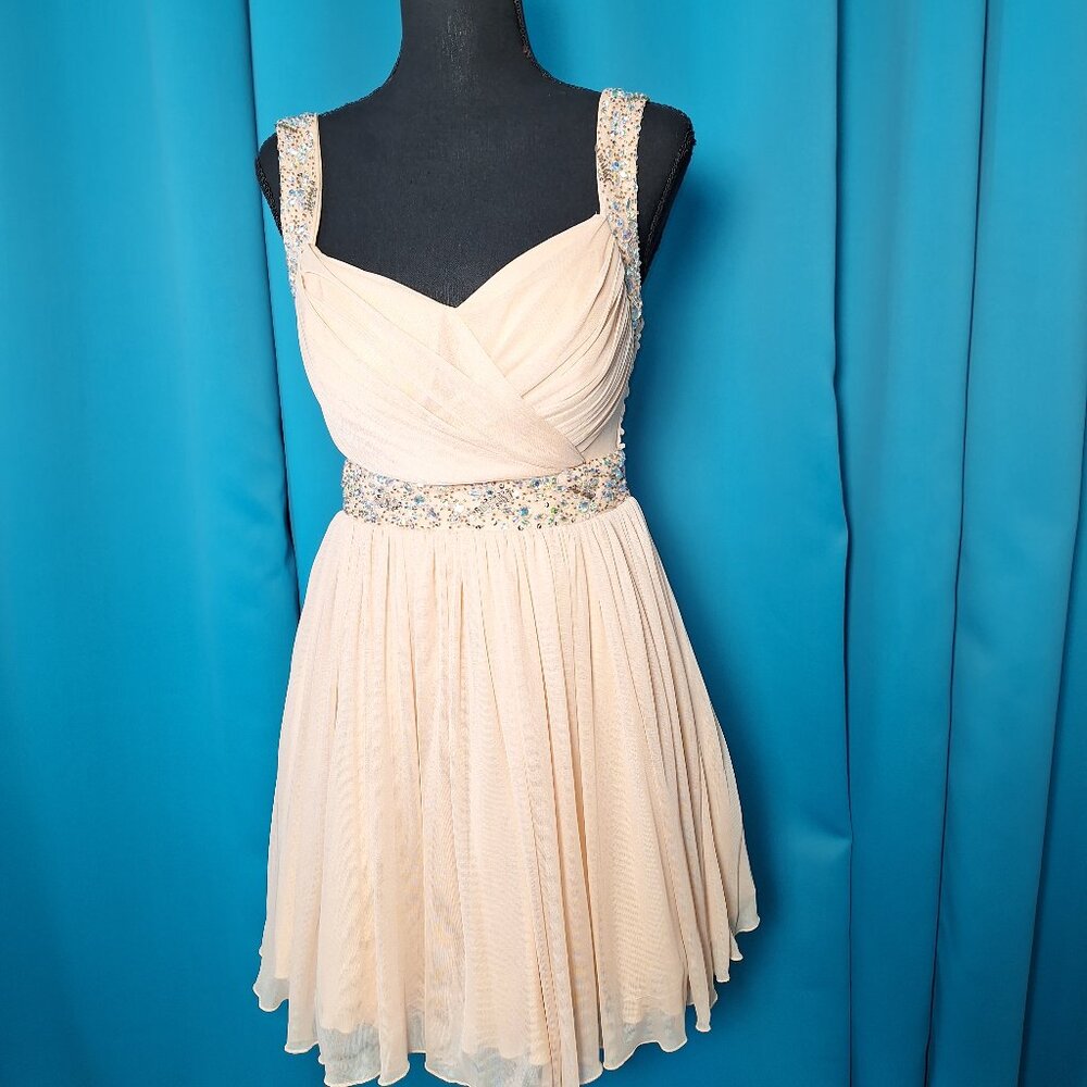 Prom Short Dress Peach Size 9/10